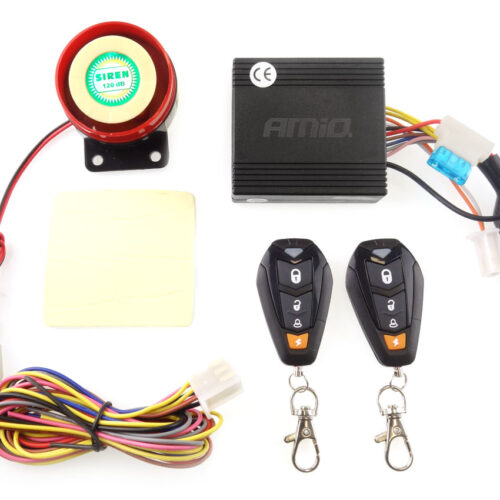 Alarma motocicleta cu functie „pornire motor”  telecomenzi MCA14